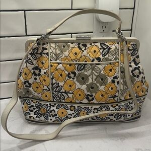 Vera Bradley Barbara Frame Bag Go Wild Floral Lock Quilted